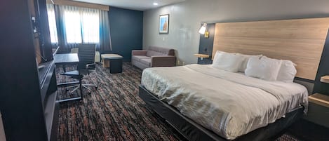 Literie de qualité, bureau, espace de travail pour ordinateurs portables