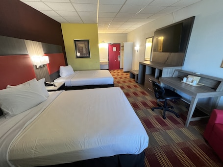 Double Room, 2 Queen Beds, Non Smoking | In-room safe, individually decorated, individually furnished
