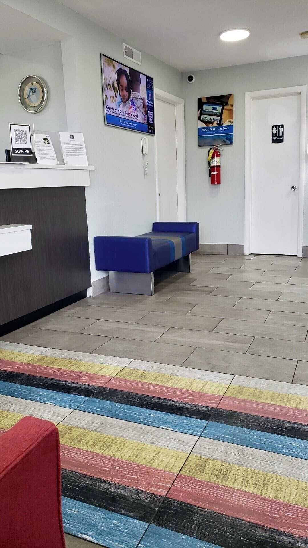 Sittområde i lobbyn