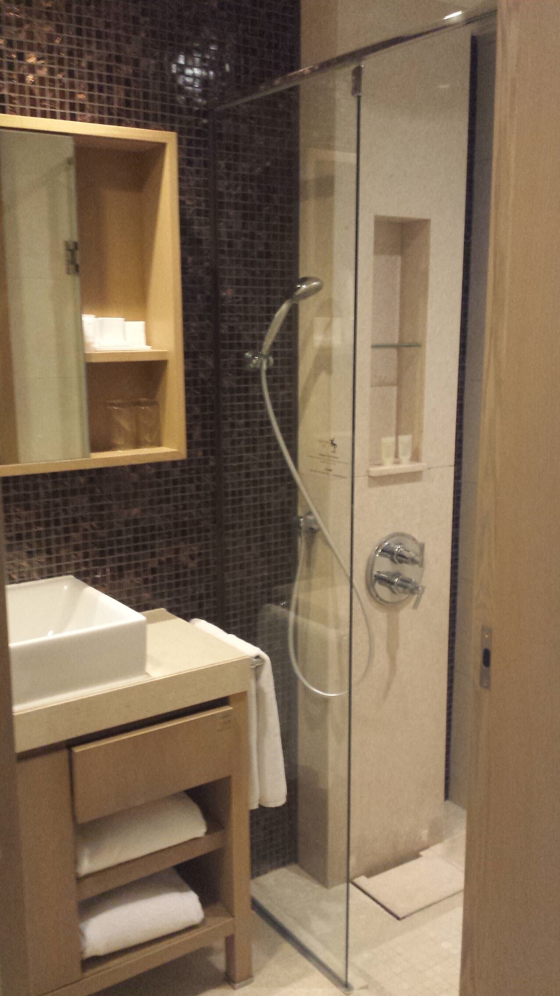 studio | bathroom | shower, rainfall showerhead, free toiletries, hair dryer