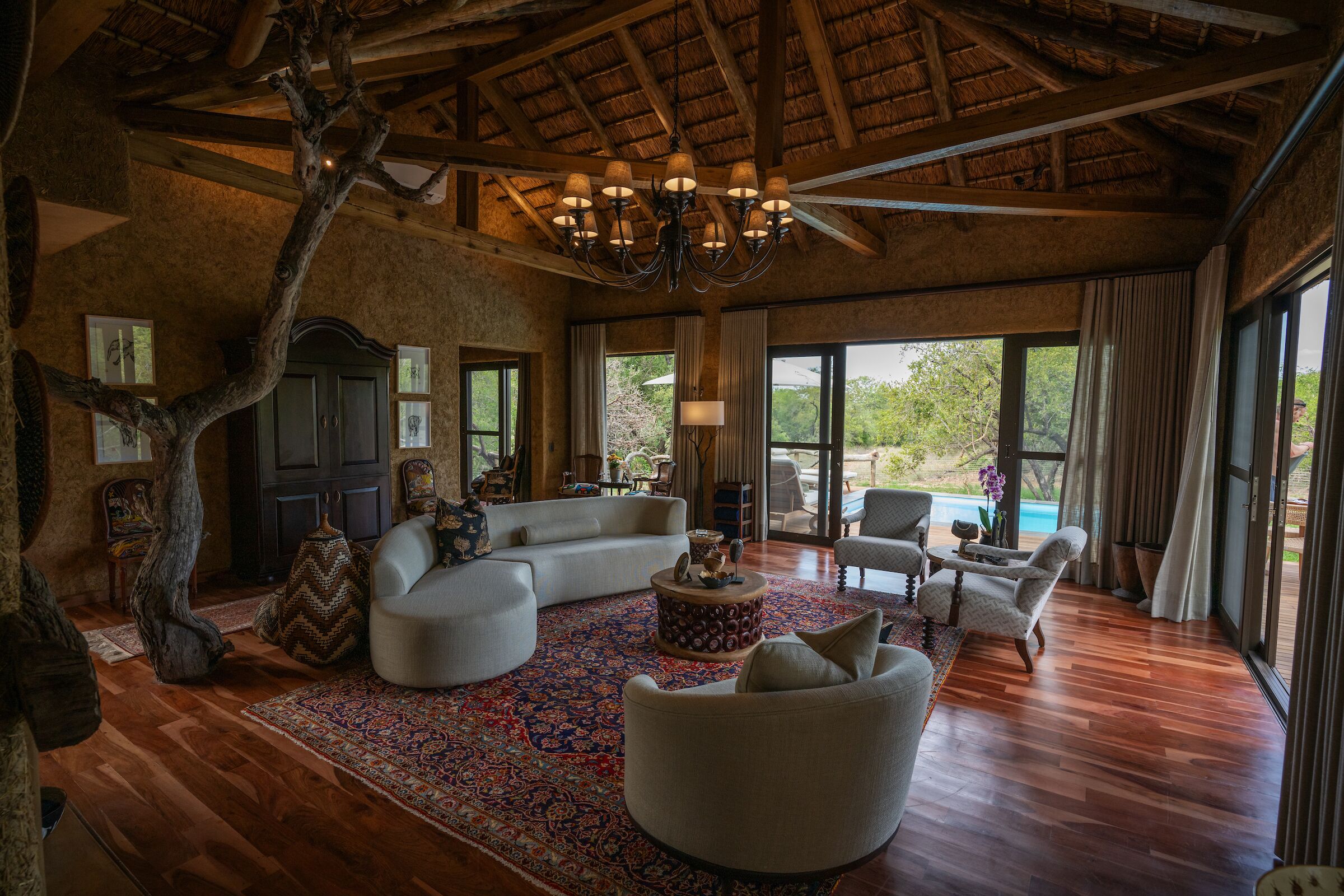 Villa Somopane | Living area | Fireplace