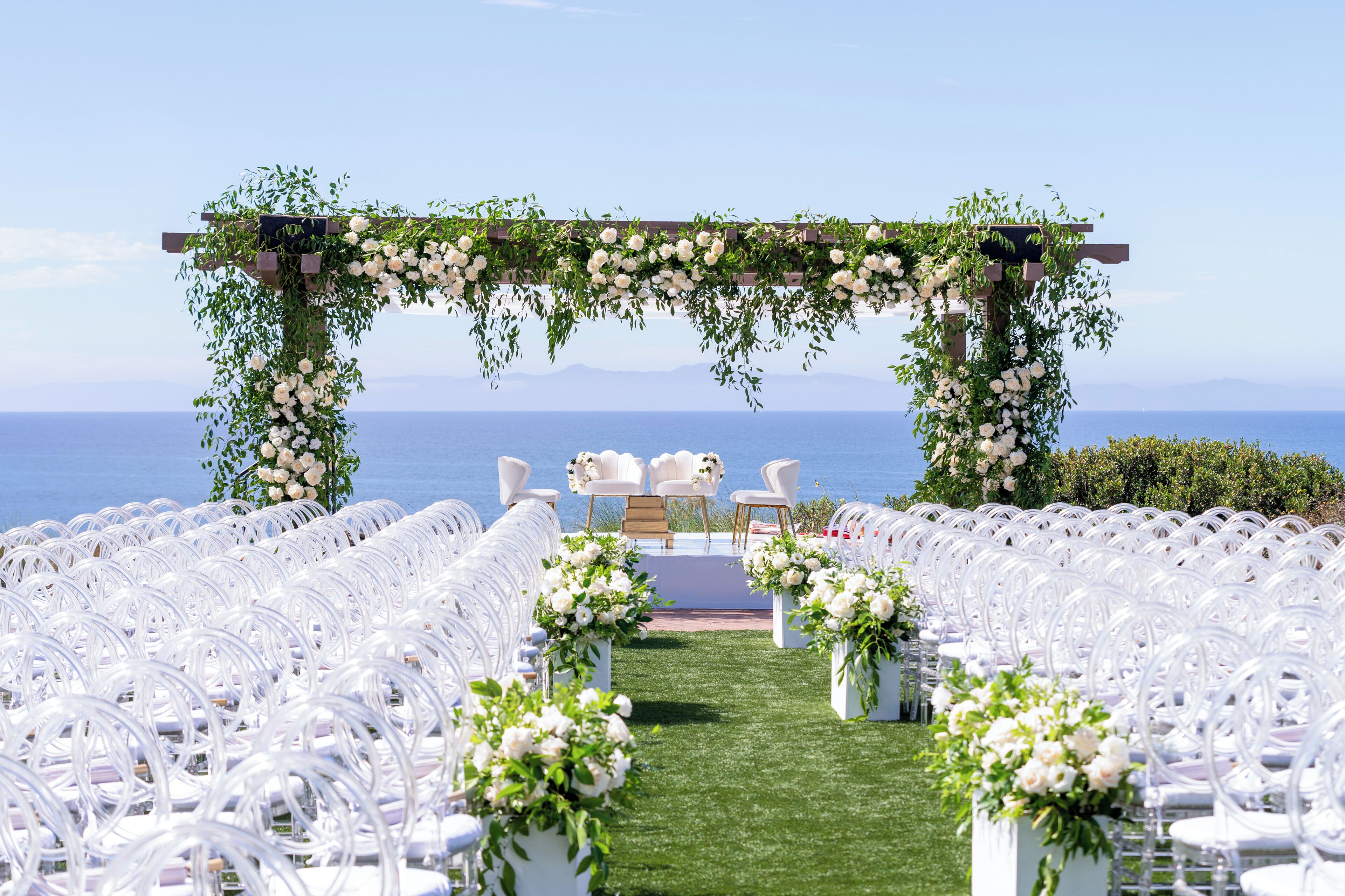 outdoor wedding area