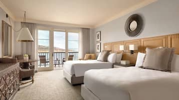 2 bedrooms, premium bedding, in-room safe, desk