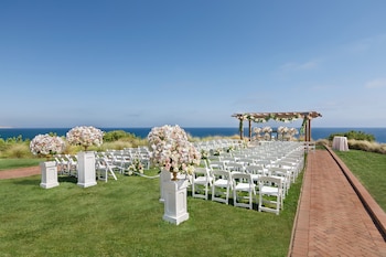 Outdoor wedding area at Terranea Resort