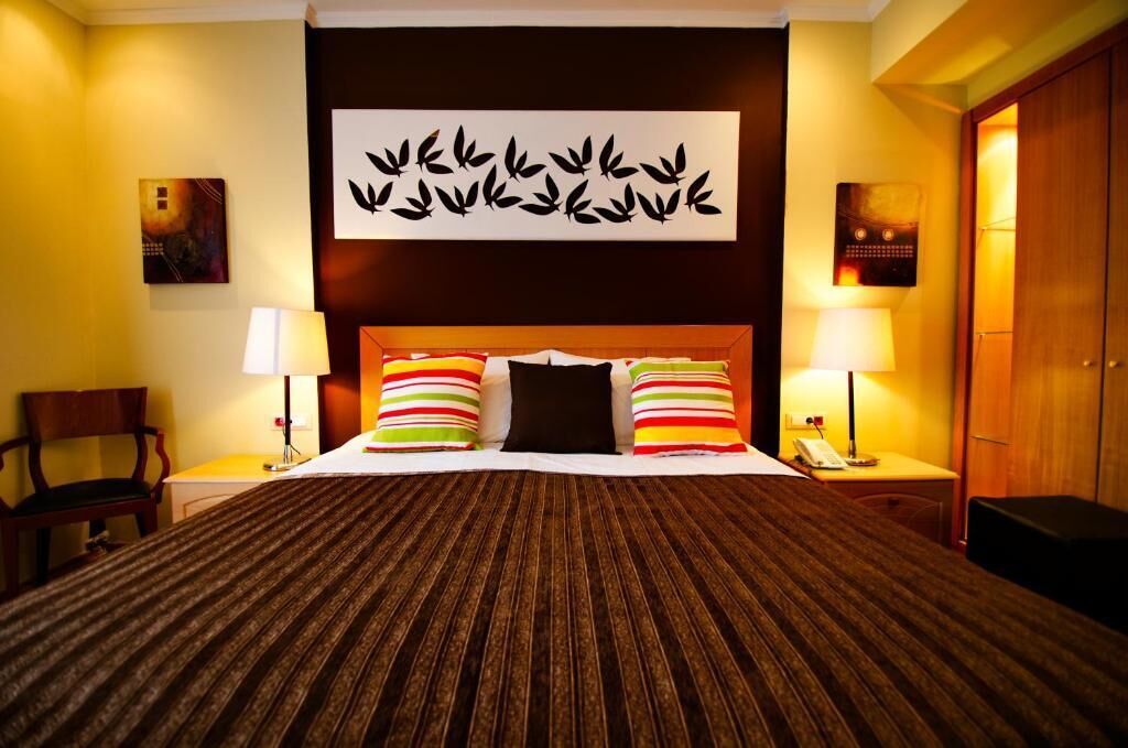 premium bedding, down duvets, memory-foam beds, minibar