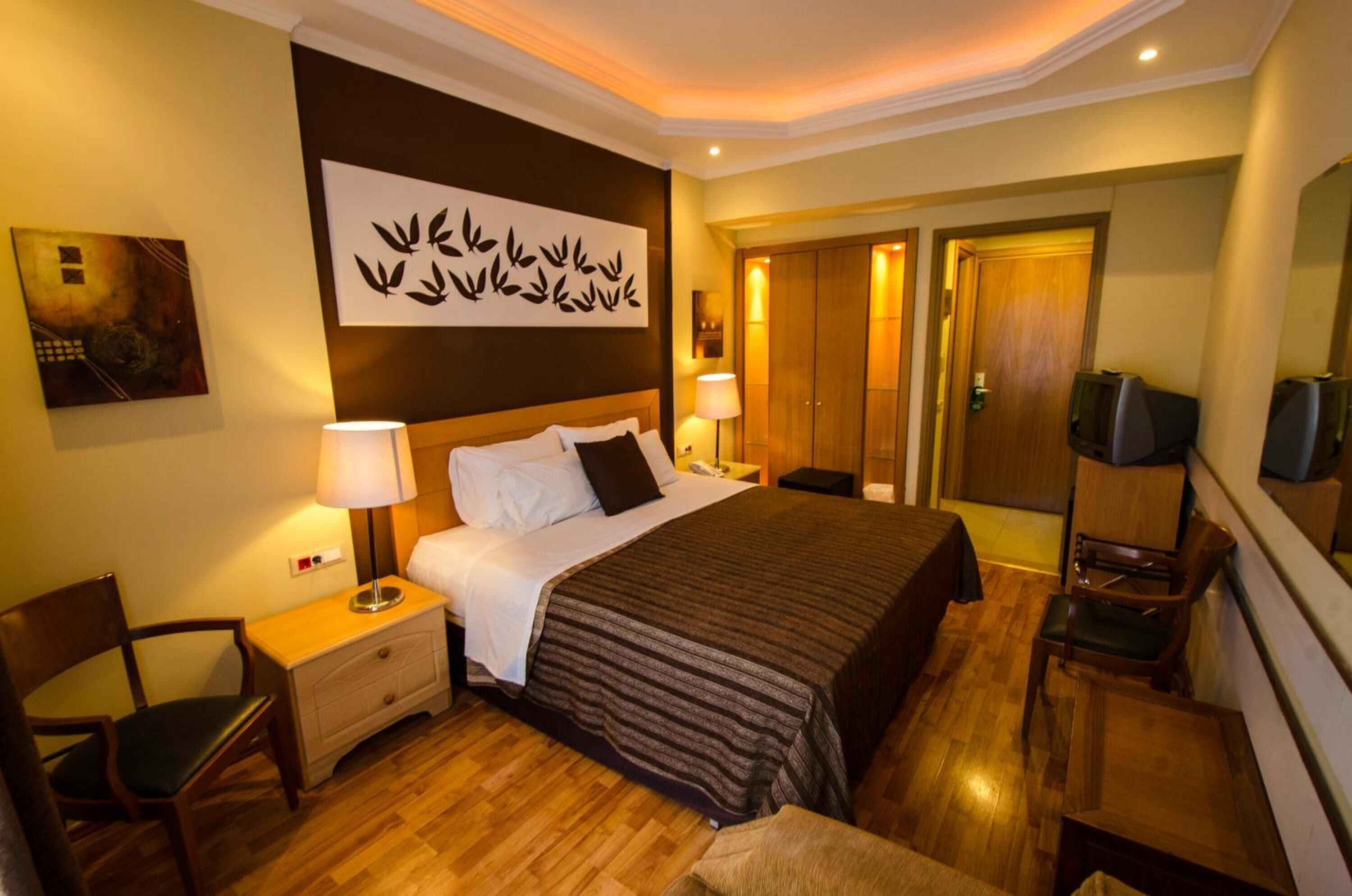 premium bedding, down duvets, memory-foam beds, minibar