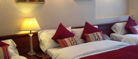 Desk, iron/ironing board, free WiFi, bed sheets