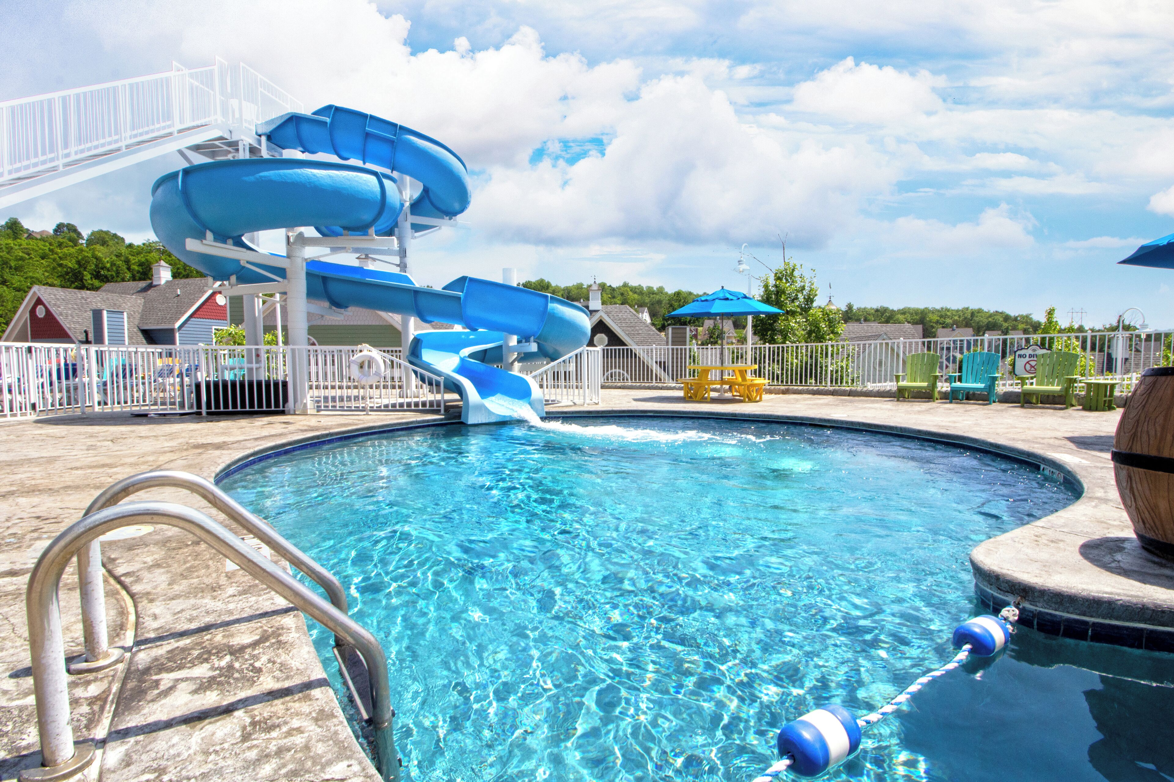 Indoor pool, outdoor pool, open 11:00 AM to 10:00 PM, pool umbrellas