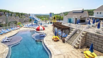 Indoor pool, outdoor pool, open 11:00 AM to 10:00 PM, pool umbrellas