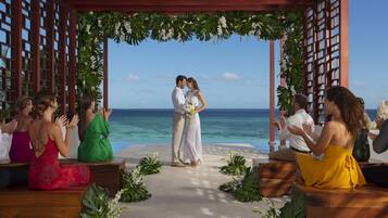 Outdoor wedding area