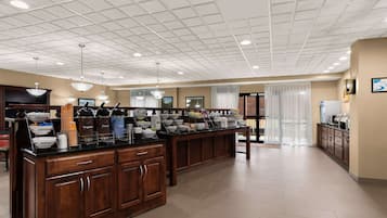 Free daily self-serve breakfast