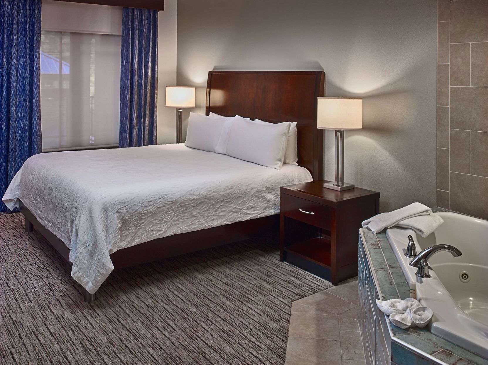 Desk, blackout drapes, iron/ironing board, free WiFi