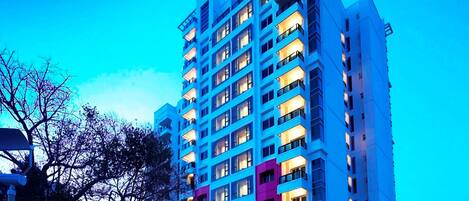 Front of property - evening/night