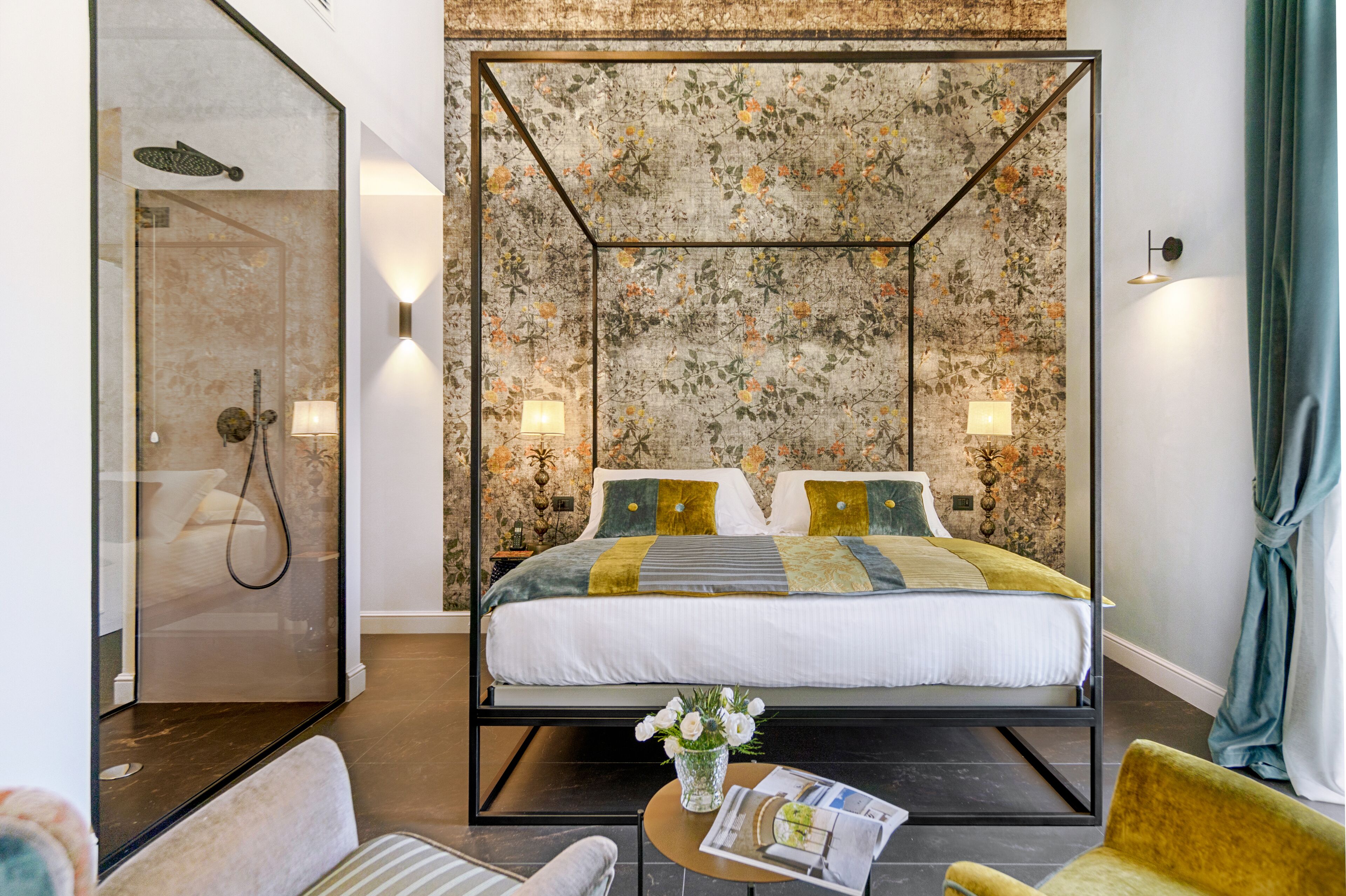 junior suite with historycal center view balcony | 1 bedroom, premium bedding, minibar, in-room safe