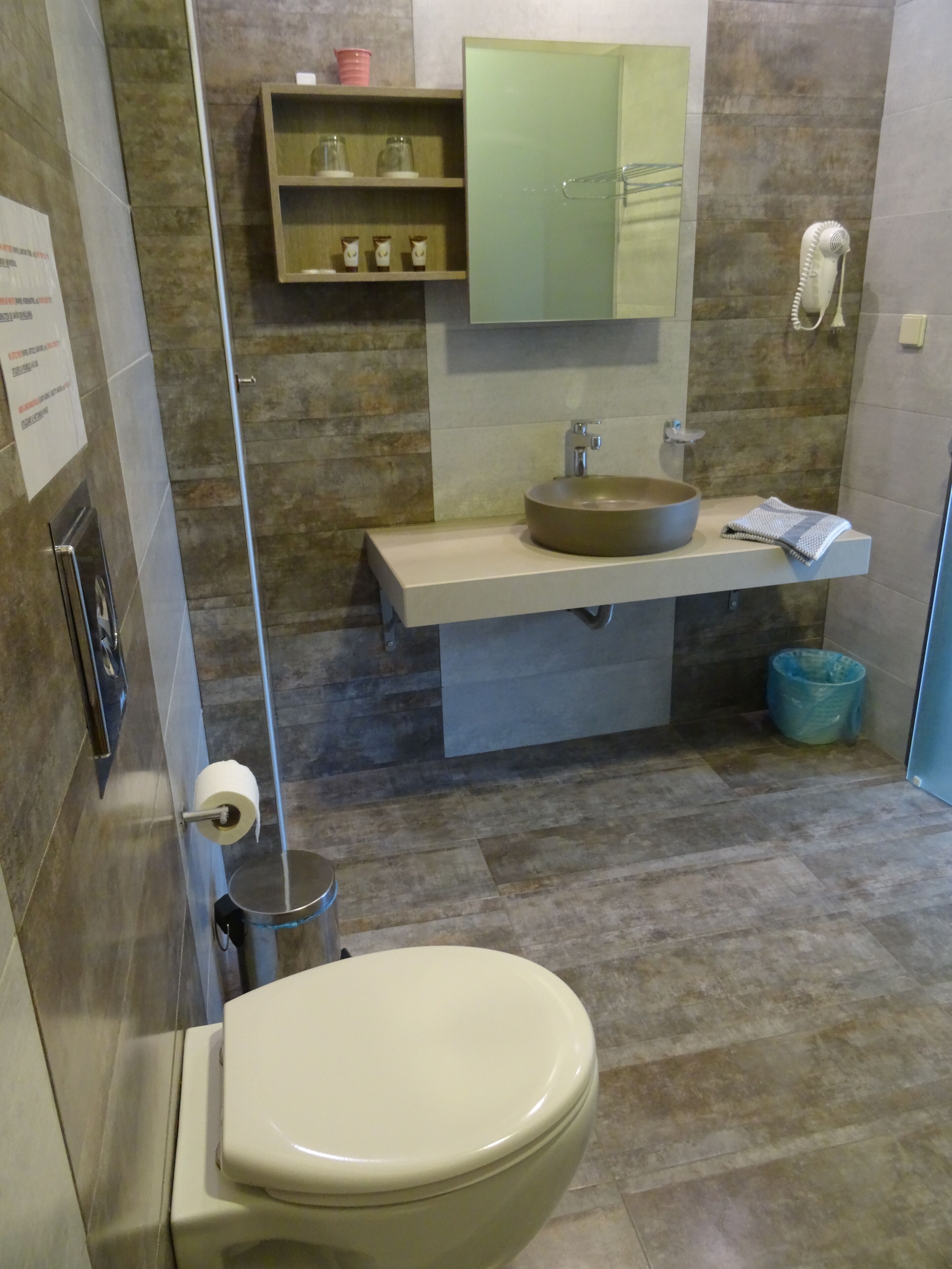 junior suite | bathroom | shower, rainfall showerhead, free toiletries, hair dryer