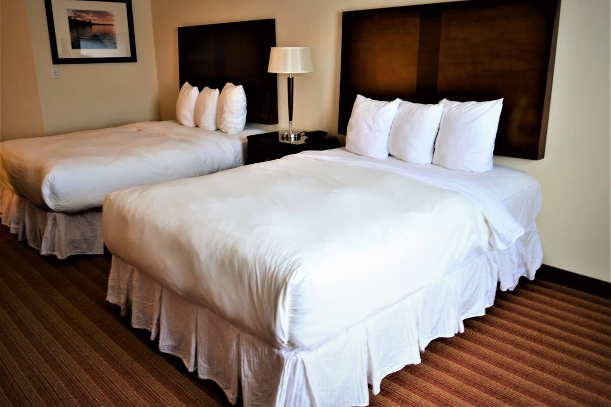 Standard Room, 2 Queen Beds | Desk, blackout drapes, iron/ironing board, rollaway beds (surcharge)