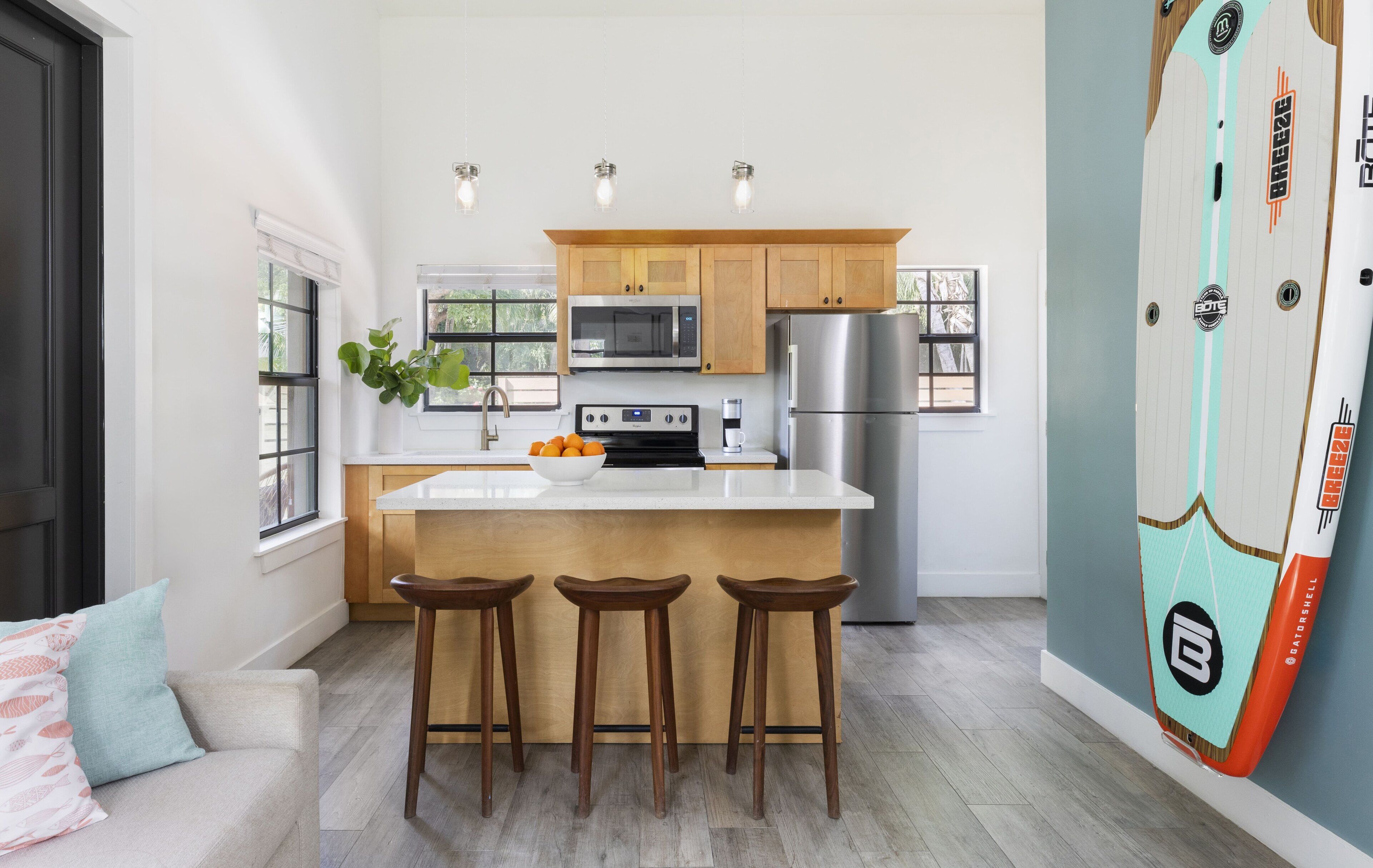 superior room, multiple beds, garden view | private kitchen | fridge, microwave, coffee/tea maker