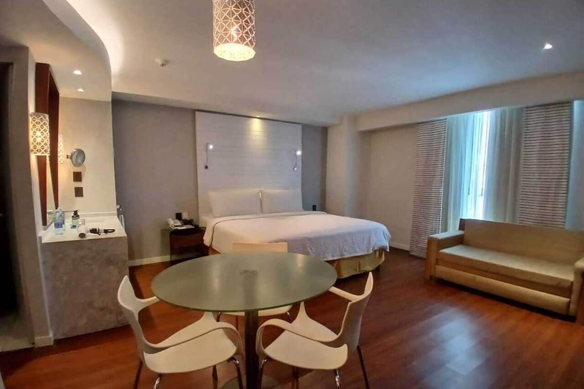 In-room safe, blackout drapes, soundproofing, iron/ironing board