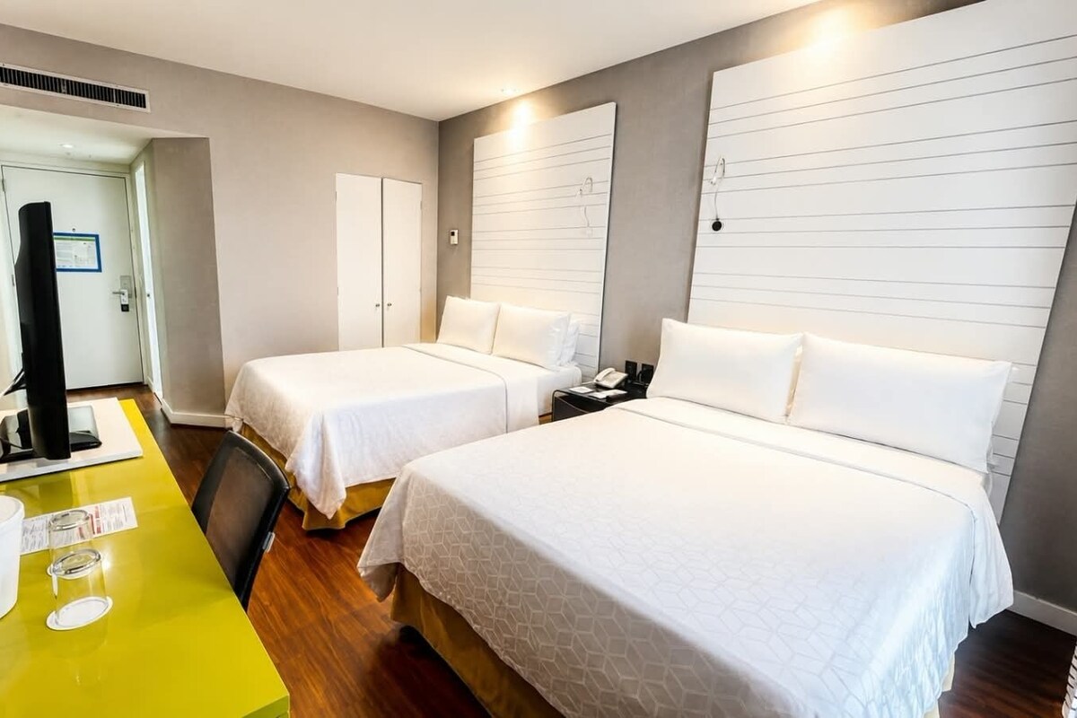 Chambre, 2 lits doubles, non-fumeur