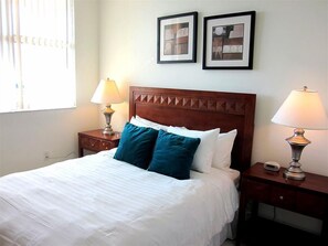 1 bedroom, hypo-allergenic bedding, individually furnished, desk