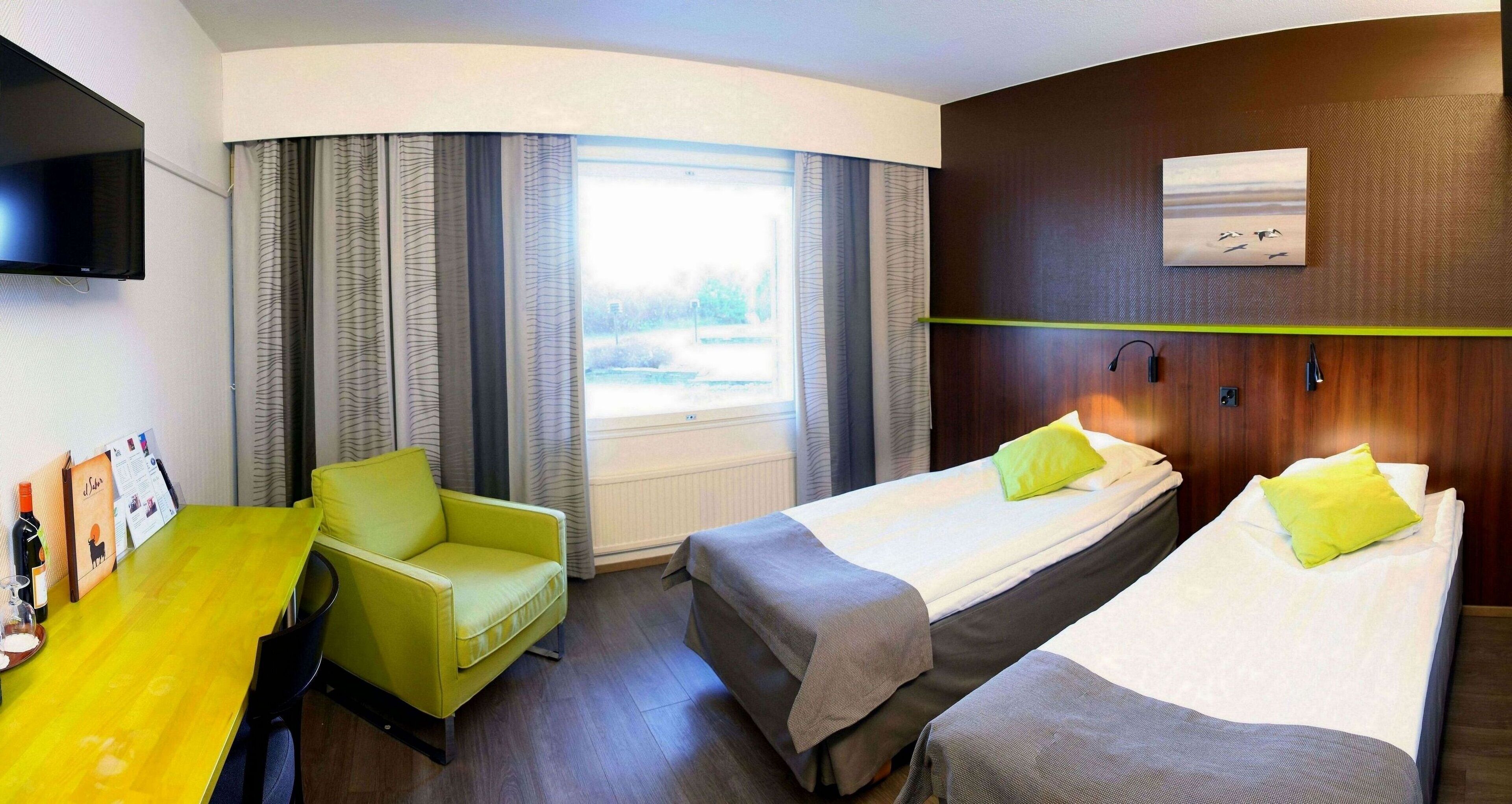 standard twin room | premium bedding, desk, blackout curtains, soundproofing