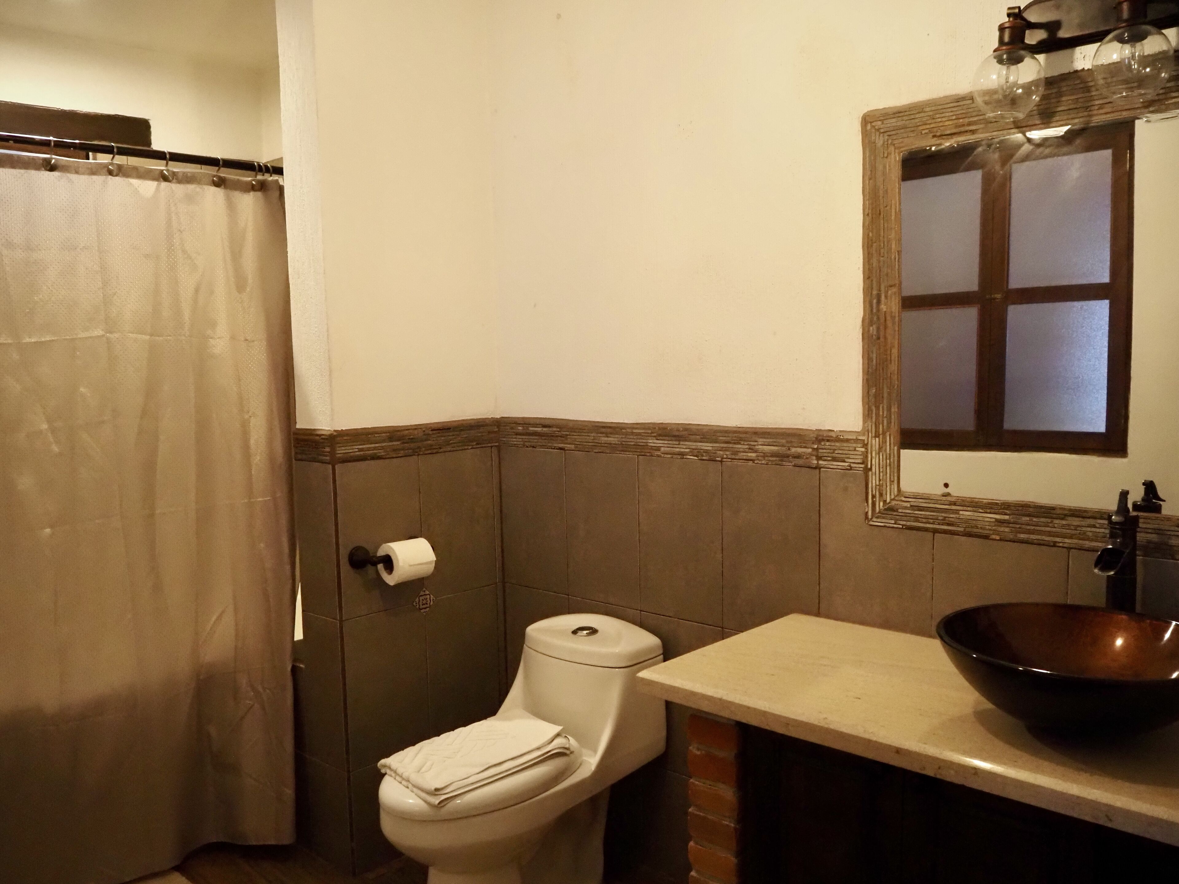 quadruple room | bathroom | shower, hair dryer, bathrobes, slippers