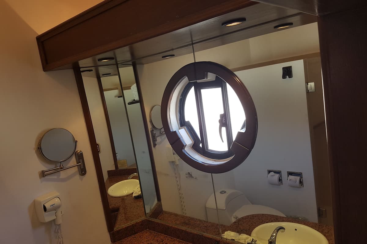 superior room | bathroom | shower, designer toiletries, hair dryer, towels