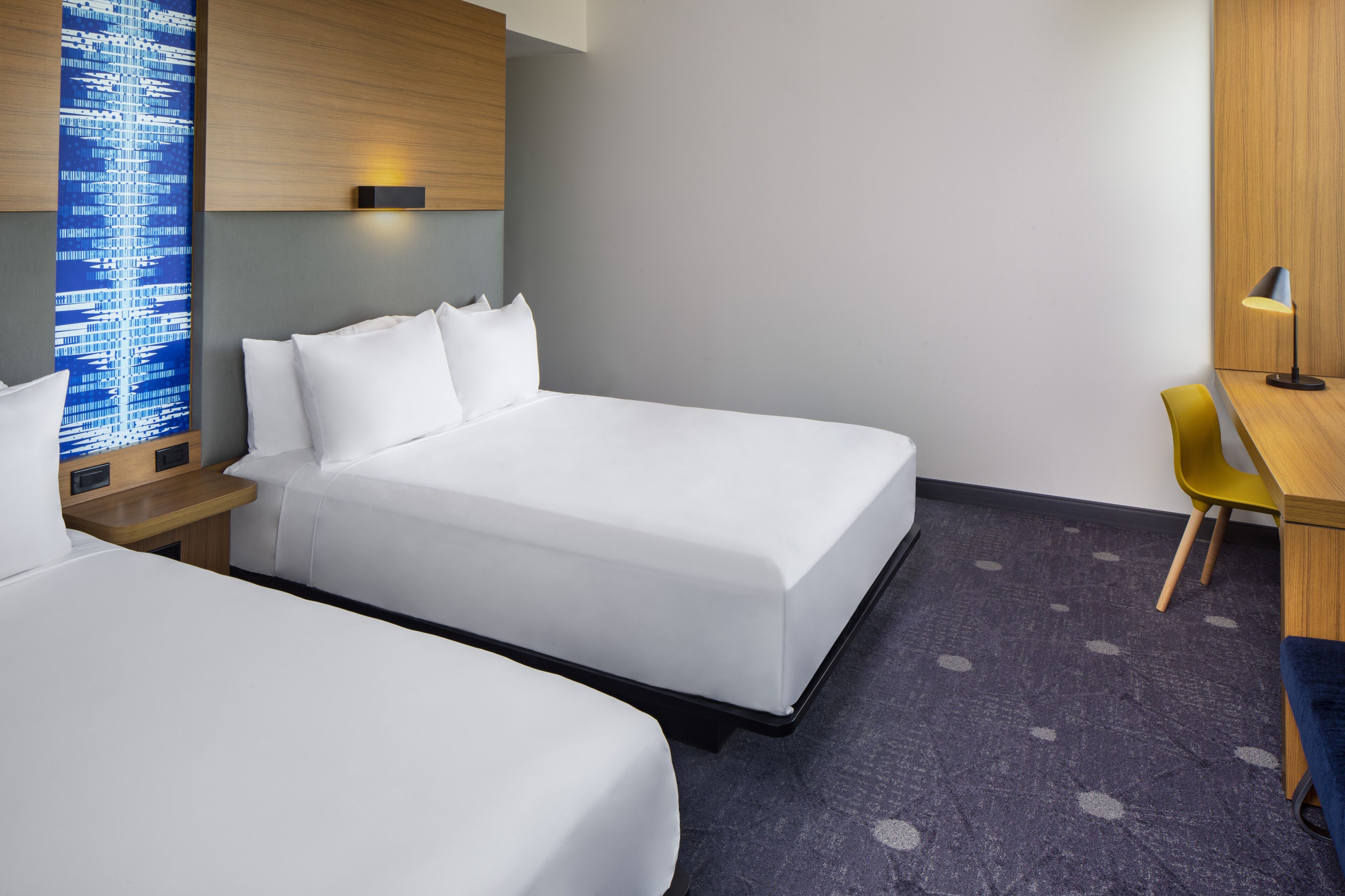 room, 2 queen beds | premium bedding, in-room safe, desk, blackout curtains