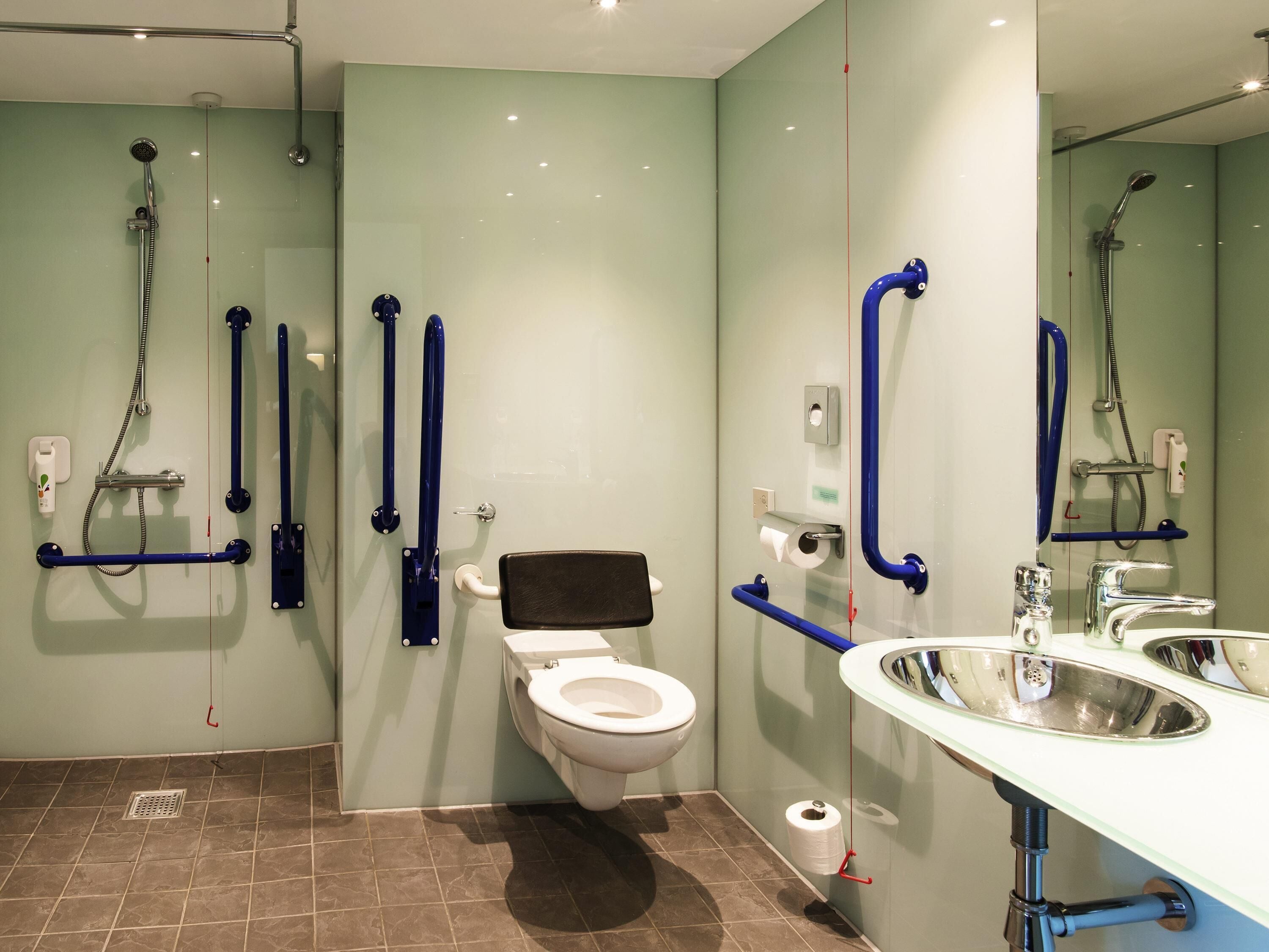 desk, blackout curtains, soundproofing, iron/ironing board