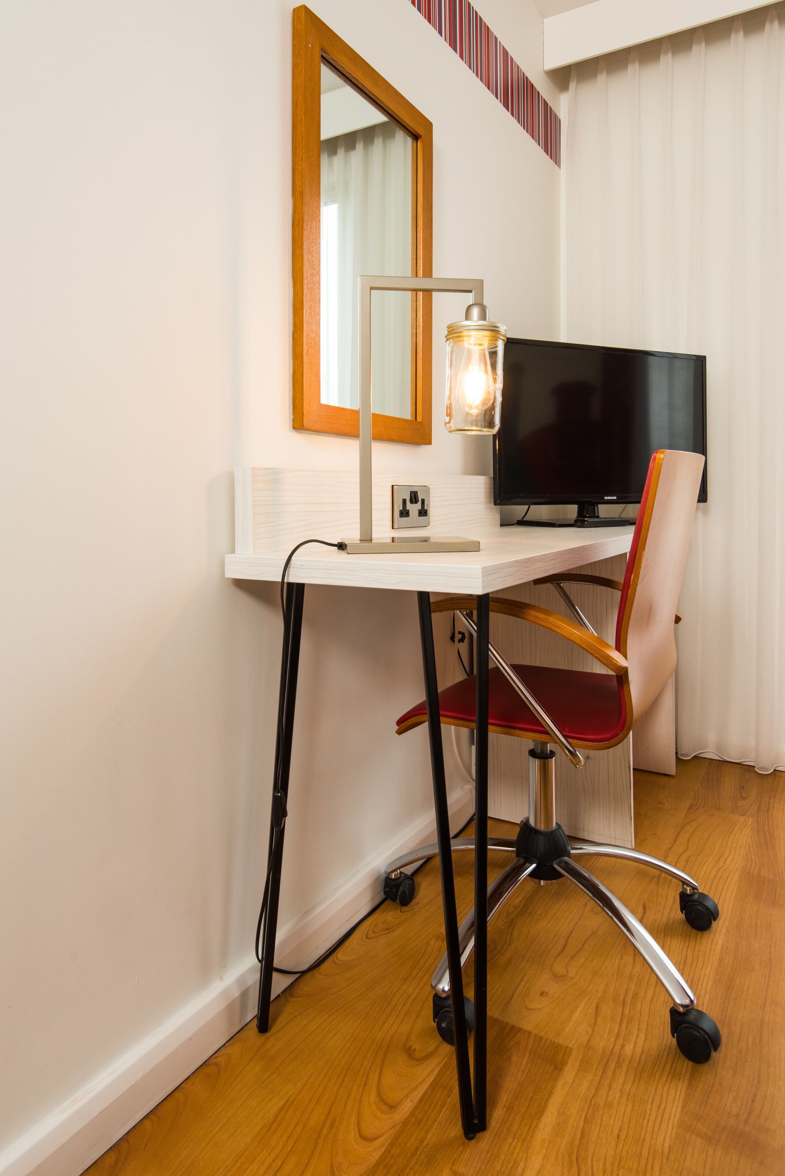 room, 2 single beds (the duet) | desk, blackout curtains, soundproofing, iron/ironing board