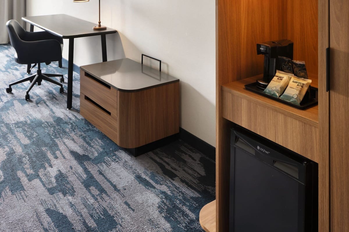 hypo-allergenic bedding, pillow-top beds, in-room safe, desk