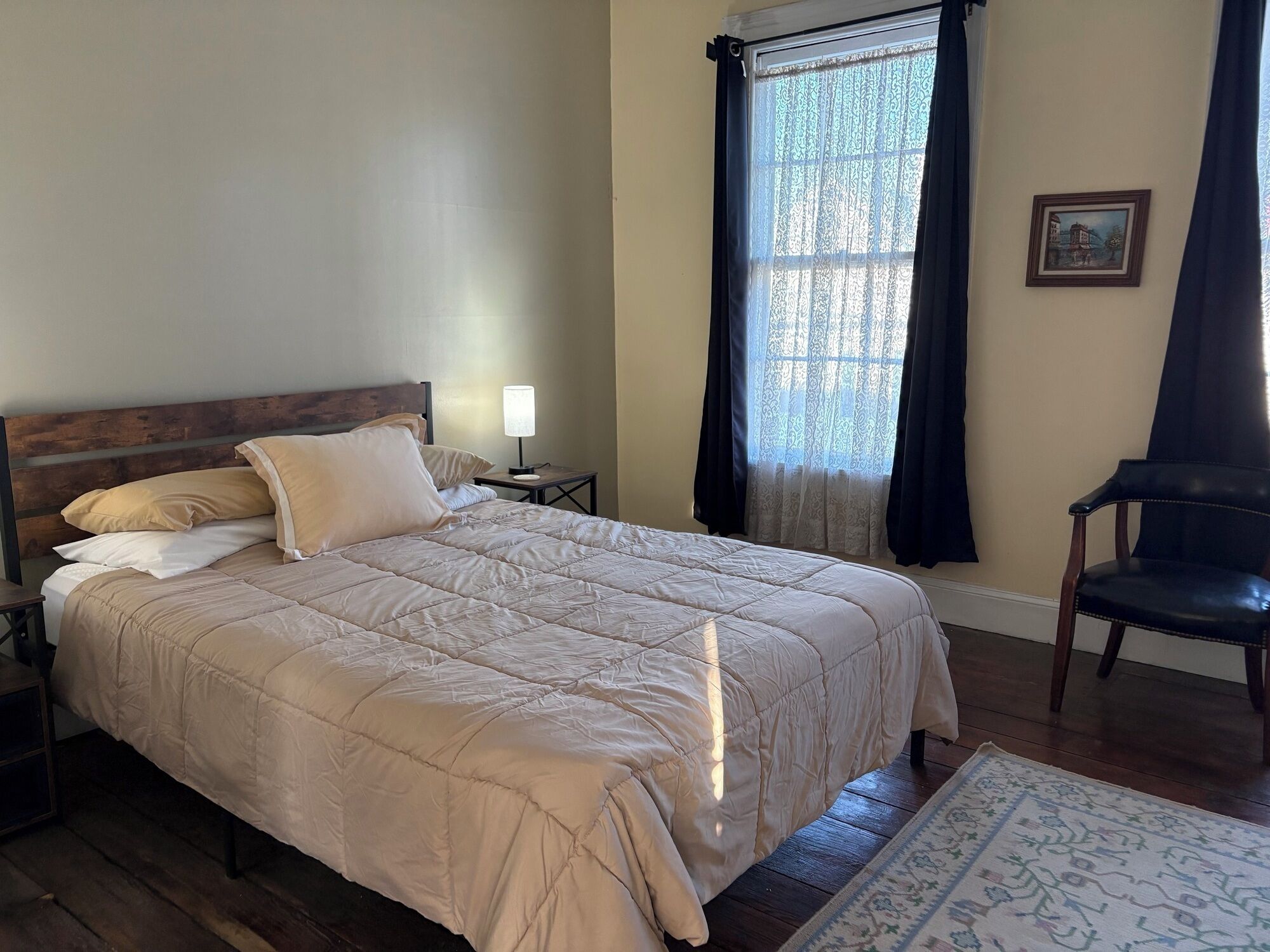 Down duvets, iron/ironing board, WiFi, bed sheets