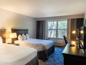 Room, 2 Queen Beds, Accessible, Non Smoking | Desk, laptop workspace, blackout drapes, iron/ironing board