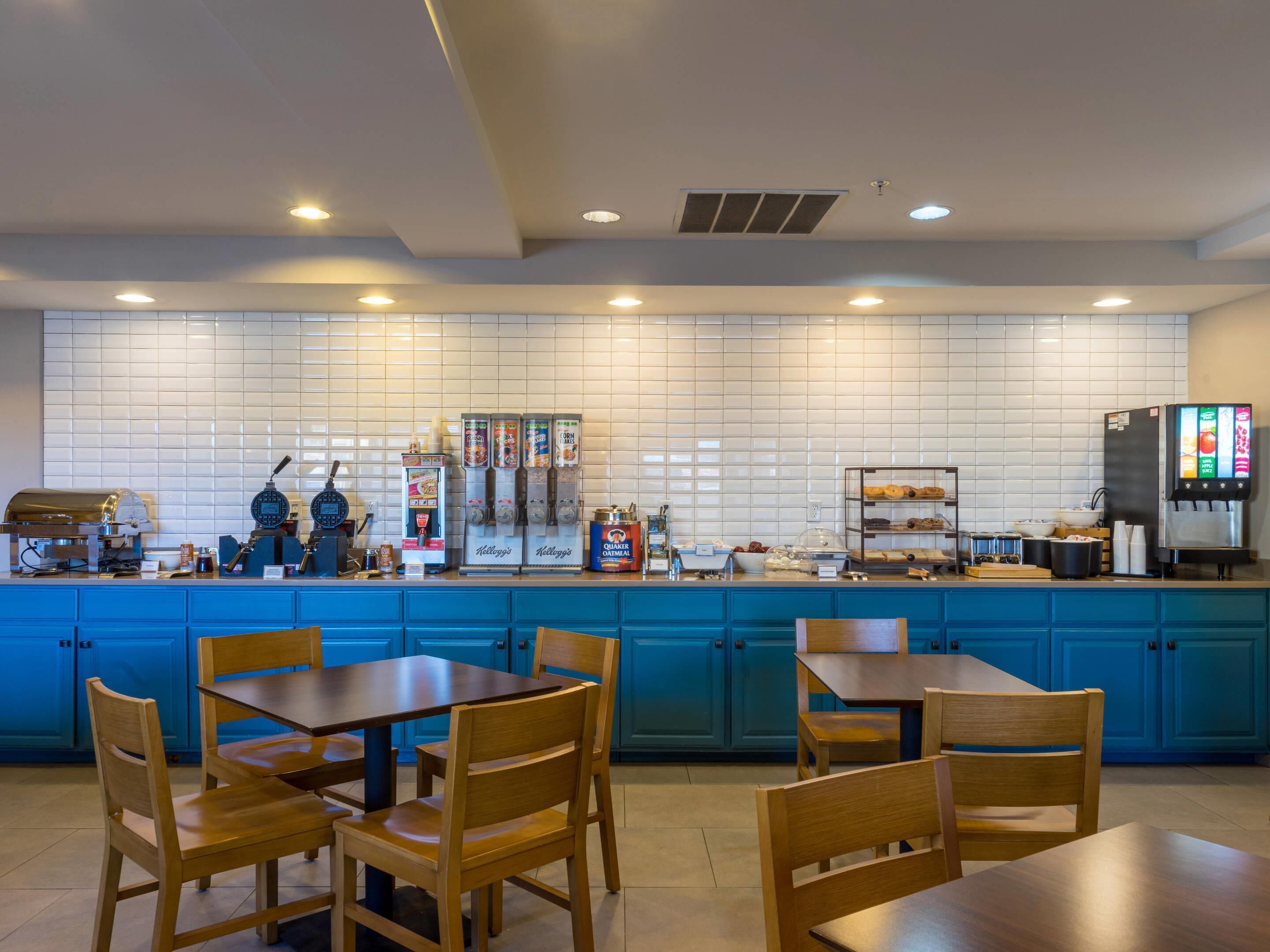 Free daily buffet breakfast