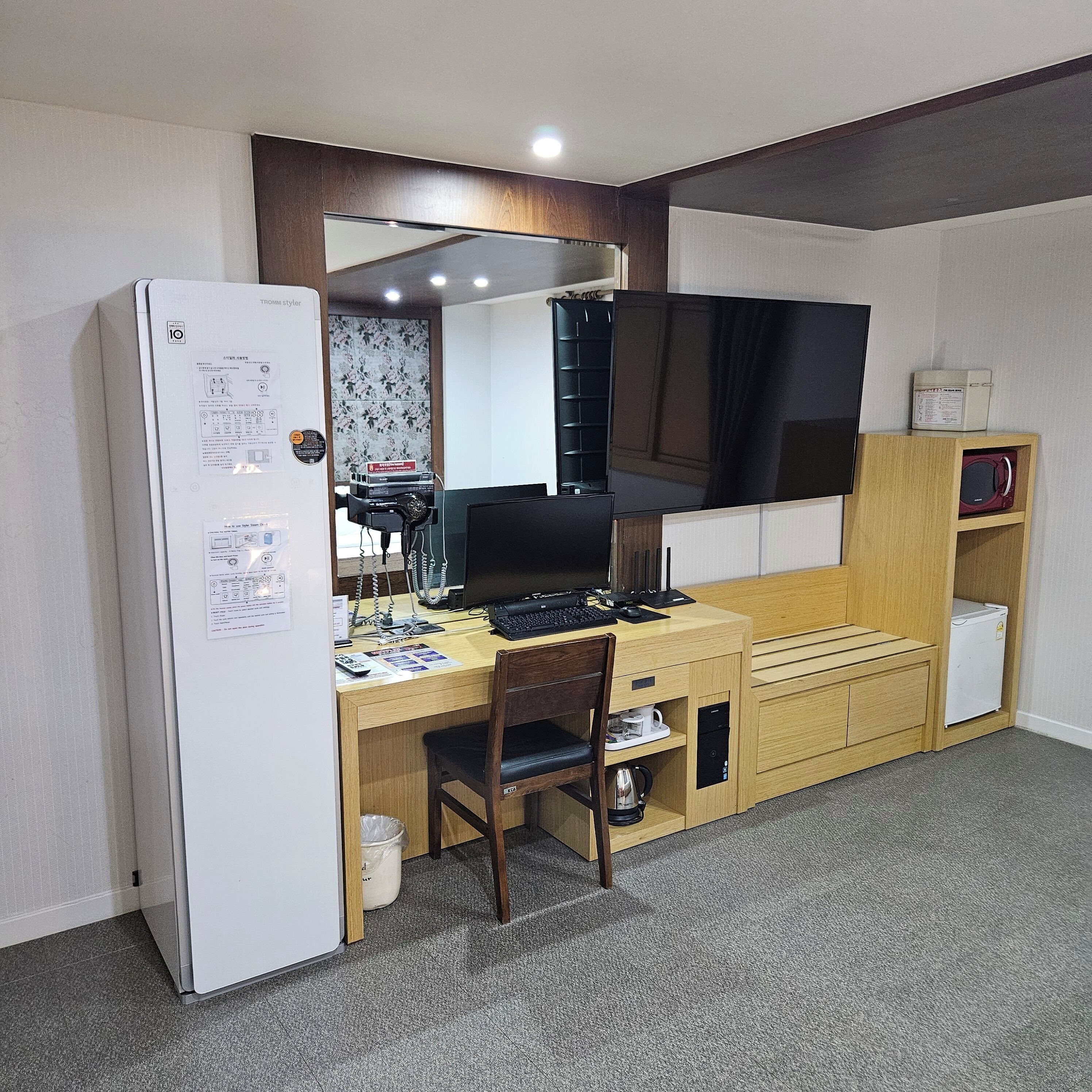 deluxe double room | premium bedding, in-room safe, desk, laptop workspace