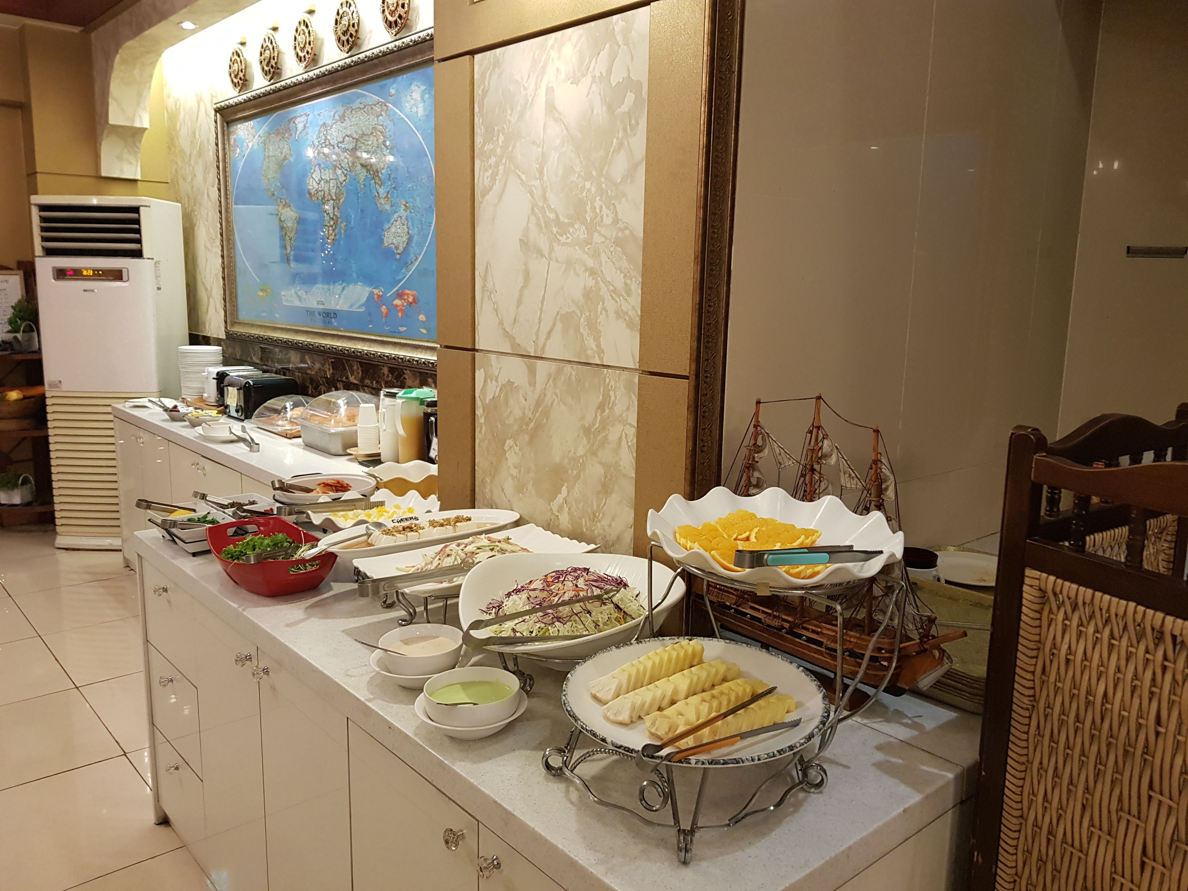 daily buffet breakfast (krw 12000 per person)