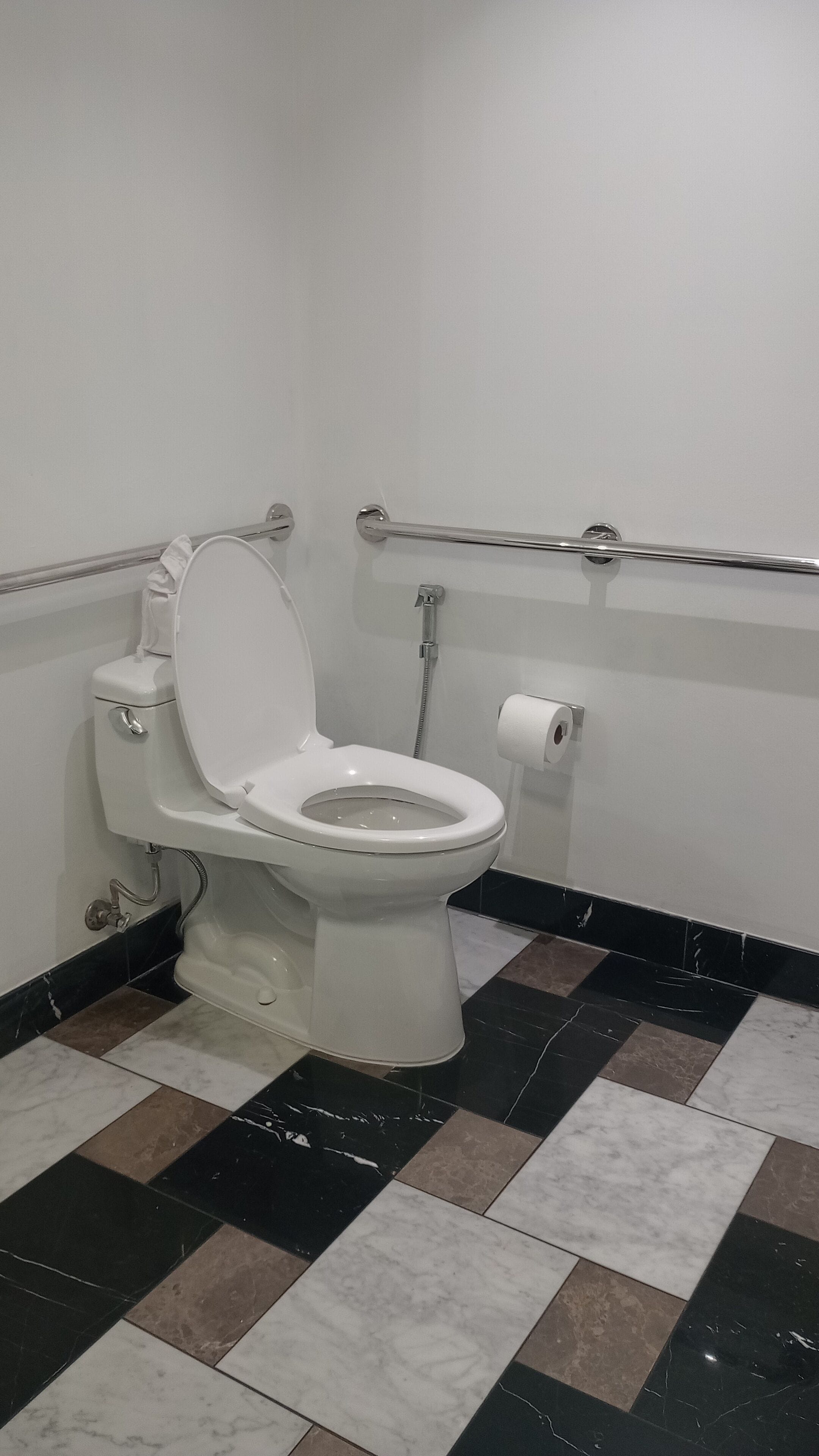 designer toiletries, hair dryer, bathrobes, towels