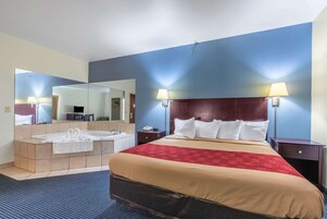 Suite, 1 King Bed, Accessible, Non Smoking | Cribs/infant beds, rollaway beds, free WiFi, bed sheets