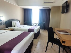 Superior Twin Room, 2 Queen Beds, Non Smoking, Sea View | Premium bedding, minibar, in-room safe, desk - Corus Paradise Resort Port Dickson (Port Dickson)