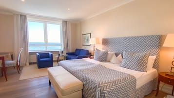 Luxus - Doppelzimmer mit Meerblick - oberste Etage | Chăn bông, minibar, két bảo mật tại phòng