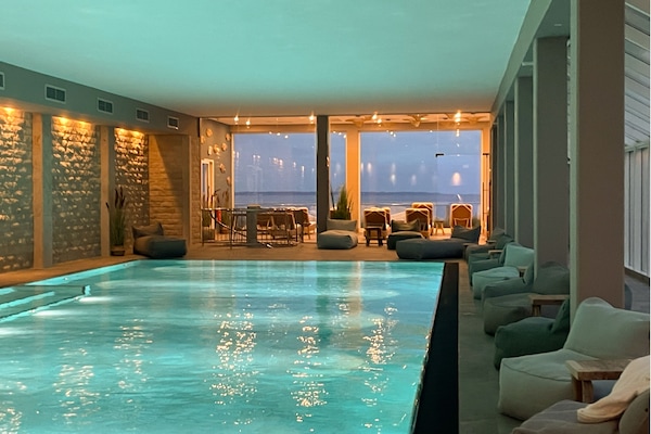Indoor pool, seasonal outdoor pool