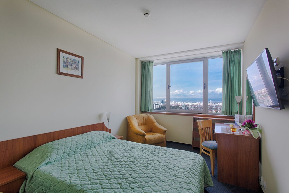 Classic Double Room | Minibar, desk, laptop workspace, blackout drapes