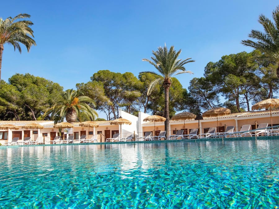 Outdoor pool, open 11:00 AM to 7:00 PM, pool umbrellas, sun loungers