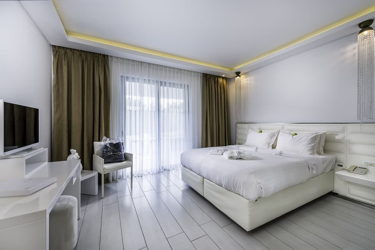 Ropa de cama de alta calidad y minibar