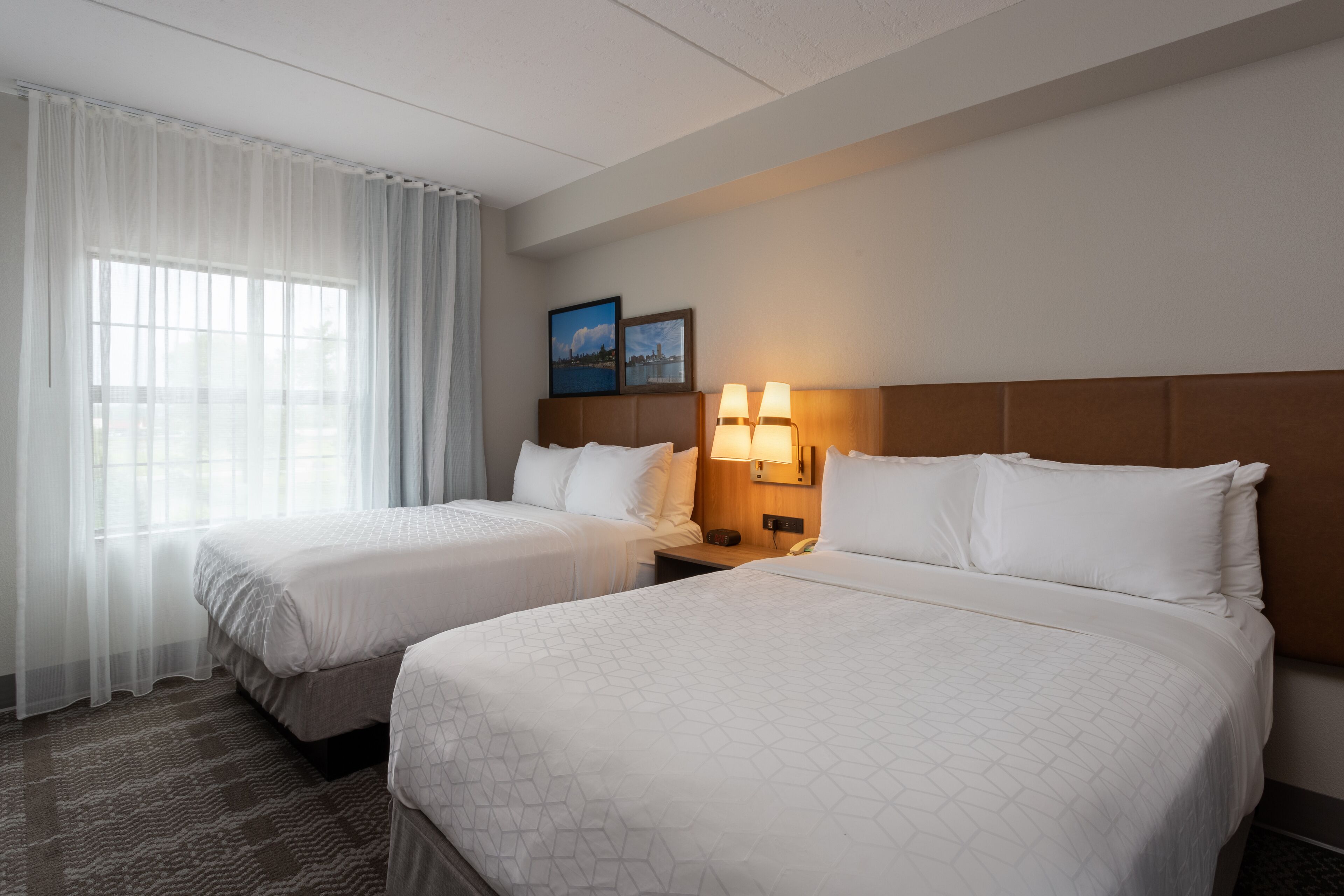 desk, blackout curtains, iron/ironing board, free cots/infant beds