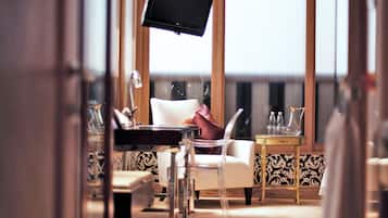 Luxury Σουίτα, 1 King Κρεβάτι | 1 υπνοδωμάτιο, σεντόνια από αιγυπτιακό βαμβάκι