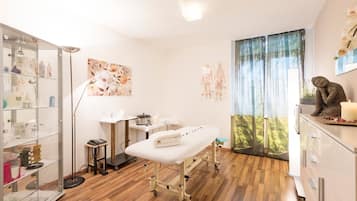 Indoor pool, outdoor pool, pool umbrellas, sun loungers