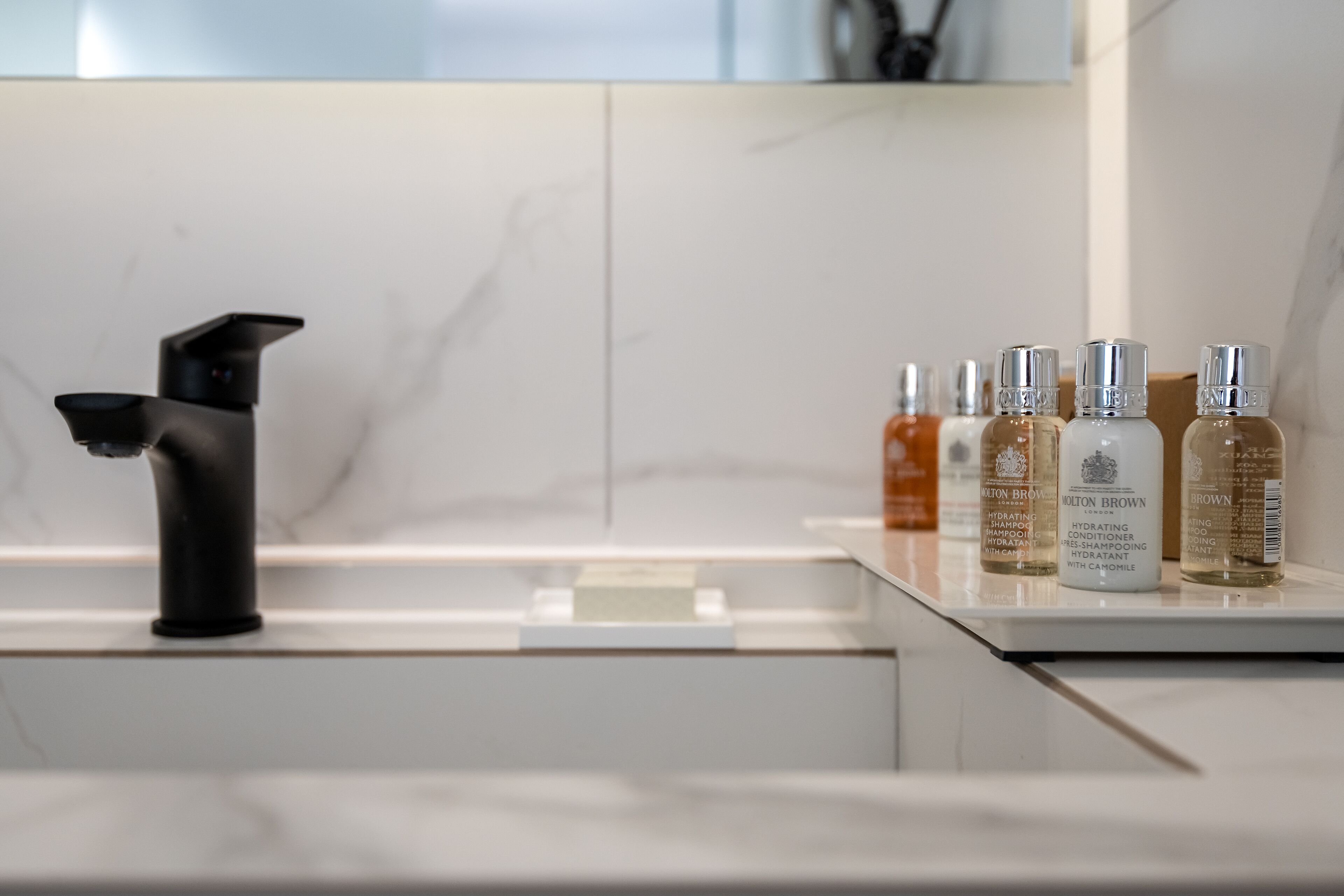 shower, free toiletries, hair dryer, bathrobes