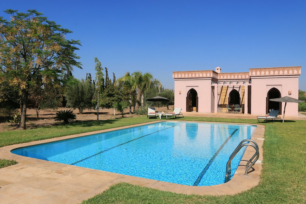 Villa, 2 Bedrooms, Private Pool, Garden View | Terrace/patio