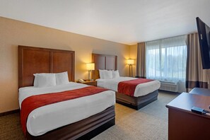 Luxe beddengoed, een bureau, een strijkplank/strijkijzer, gratis wifi